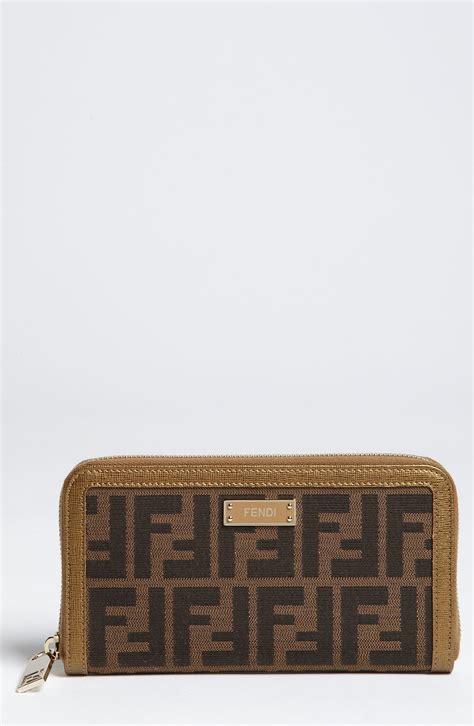 fendi small zip around wallet|Fendi Zucca Zip Around Wallet .